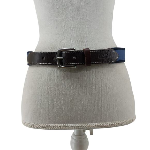 Vineyard Vines Belt Fishing Blue Ocean Marlin Moffit Sailing - Picture 1 of 12